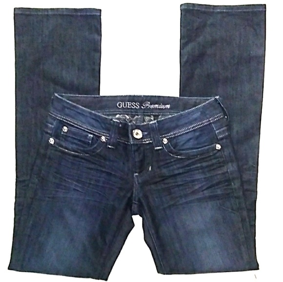 🆕NWOT GUESS Daredevil Stretch Distressed Denim - Picture 8 of 8